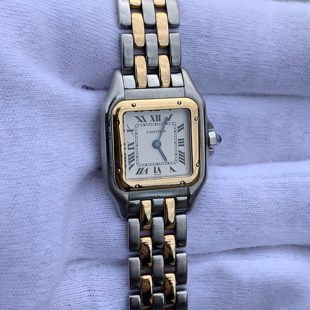 Cartier panthere two row ladies watch amazing condition!!
